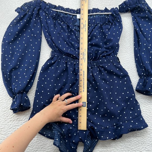Runaway The Label | Oui Oui Playsuit Blue Patterned Size 6 - Picture 8 of 10
